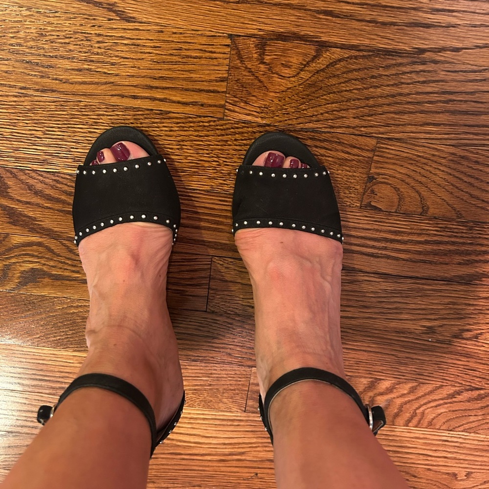 Halogen Black Studded Heels